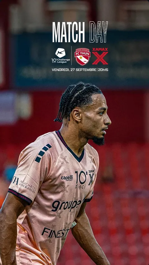 Affiche matchday de Hussayn Touati pour Thoune – Neuchâtel Xamax