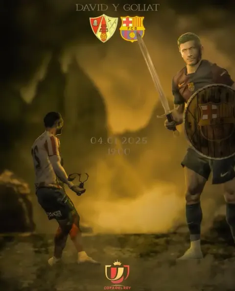 Affiche concept du match de Copa del Rey Barbastro – FC Barcelone