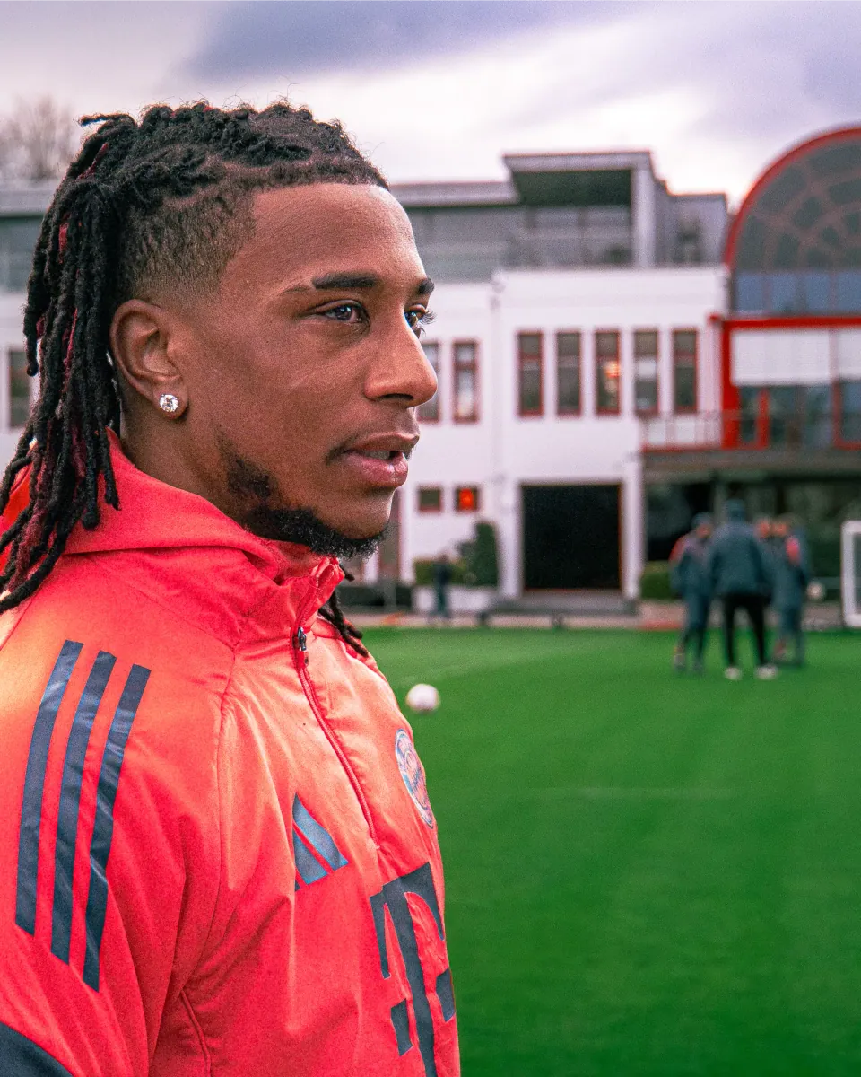 Michael Olise à l'entraînement du Bayern Munich