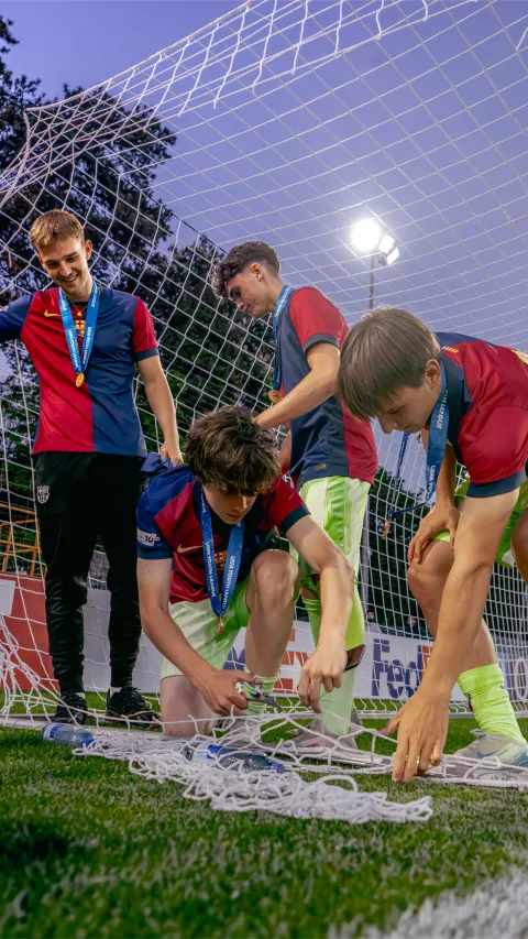 Finale de la Youth League 2025 à Colovray, Trabzonspor – Barcelone – photo 18 sur 21