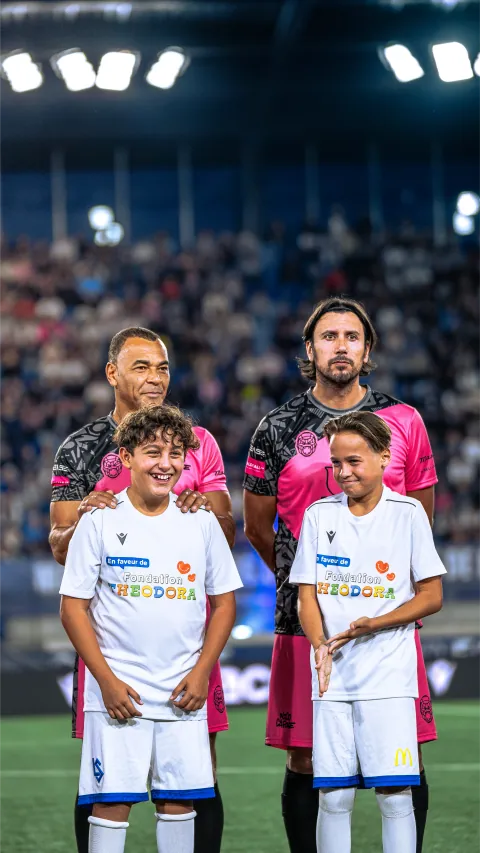 Match de gala caritatif au Stade de la Tuilière à Lausanne